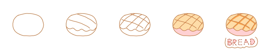 打卡｜VR彩票绘画21面包的简笔画(图1)